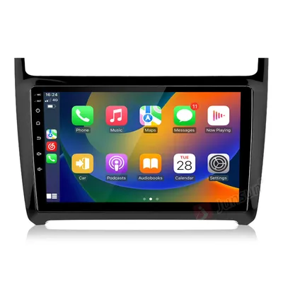 Immagine prodotto di HD da 9'' compatibile con VW Polo 5 (2008-2020) Android 14, 4+64 GB, CarPlay, Android Auto, autoradio, GPS, DAB+, navigatore, Wi-Fi, RDS, FM