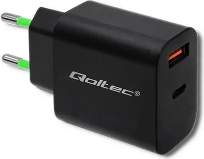 Produktbild von Qoltec 51713 Netzgerät/Wechselrichter Indoor 18 W Schwarz