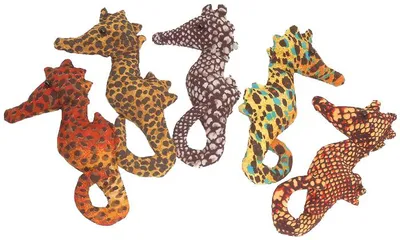 Produktbild von Handgefertigte Sandtiere aus Stoff – ca. 7 cm, Modell:Seepferd