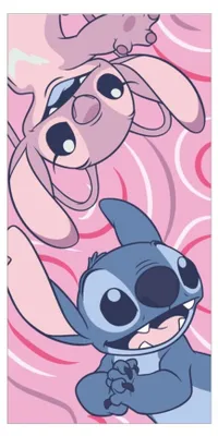 Produktbild von Disney Lilo und Stitch Badetuch, Strandtuch 70x140cm (Schnell trocknend)