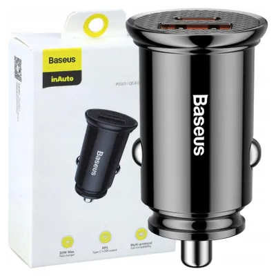Obrázok produktu pre Baseus AB30BK nabíjačka mobilných zariadení Black Auto