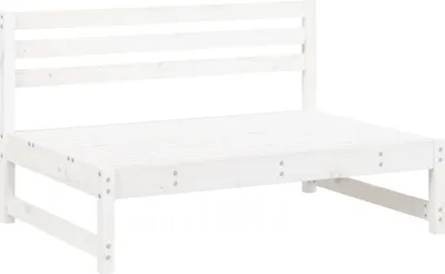 Produktbild von 6-tlg. Garten-Lounge-Set Weiß Massivholz Kiefer