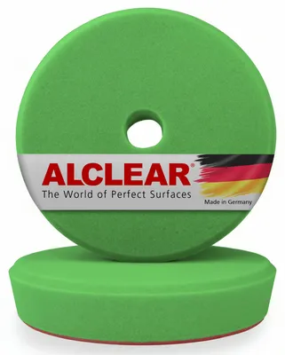 Produktbild von ALCLEAR 50145G_2 Polierpad Set 2-TLG., mittelhart, Ø145/128x25 mm, grün