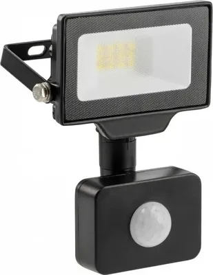 Zdjęcie produktu dla Reflektor zewnętrzny LED z czujnikiem ruchu 10W GTV Reflektor zewnętrzny ścienny IP65 1000lm