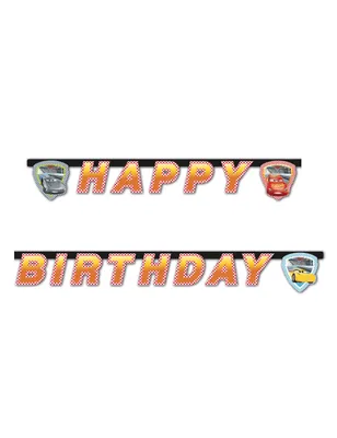 Produktbild von Papiergirlande Cars 3 -Happy Birthday- 200cm