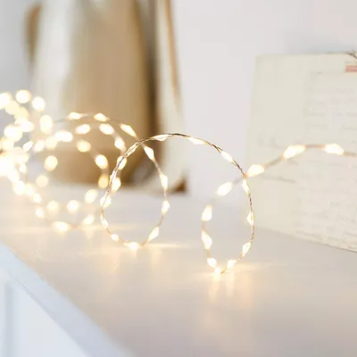Lichtkette mit 378 Micro LED-Lampen, warmweiß, 3 m