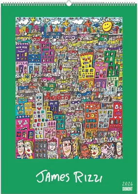 Productafbeelding van James Rizzi 2026 - Kunstkalender - Posterkalender - 50x70
