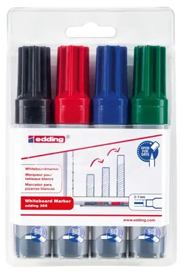 Produktbild von edding Whiteboard-Marker 4 Stk. Mehrfarbig 365