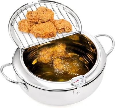 Productafbeelding van Japanse RVS Frituurpan met Temperatuurregeling