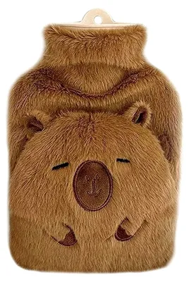 Produktbild von Capybara Wärmflasche mit Plüschbezug, 1000ML