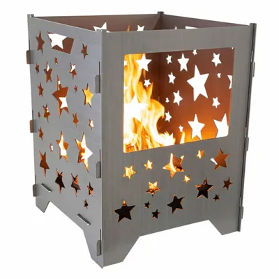 Produktbild von Feuerkorb Sterne weihnachtliche Feuerstelle für den Garten 50cm