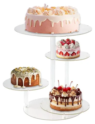 Acryl-Etagère 4 Etagen für Torten & Cupcakes, 30 cm