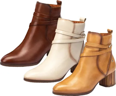 Produktbild von Pikolinos Damen Stiefelette Blockabsatz Zierriemen am Schaft Calafat W1Z-8841, Größe:37 EU, Farbe:Braun