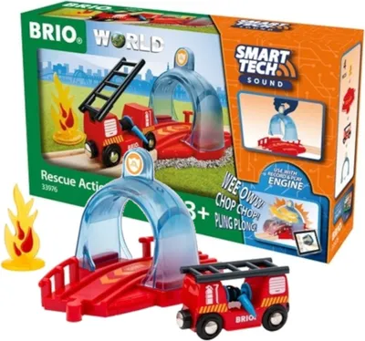 Zdjęcie produktu dla BRIO Smart Tech Sound Rescue Action Tunnel Kit, 0,3 lat(a)