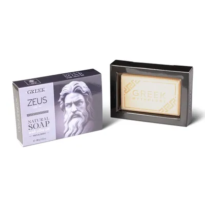 Produktbild von Greek Mythology Zeus Naturseife mit Olivenöl für Gesicht und Körper 100g