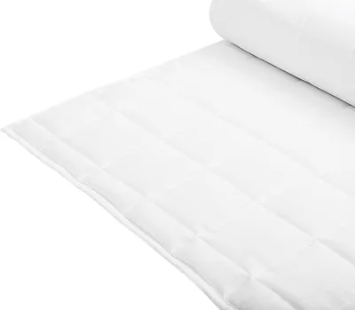 Obrázok produktu pre BELIANI Posteľná prikrývka biela letná 135 x 200 cm zo zmesi polyesteru a bavlny prešívaný paplón s ľahkou výplňou