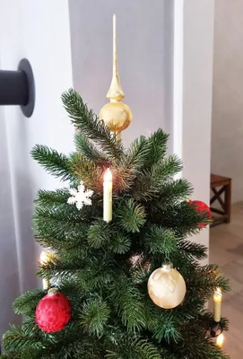 Produktbild von JACK Eislack Glas Christbaumkugeln Set 15x Kugel 6cm + 1x Spitze 25cm Box Gold-Rot