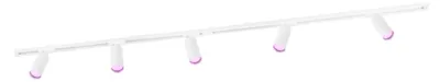 Produktbild von Ledvion Schienensystem lampen 2m 1-Phasen Weiss 5-flammig RGB