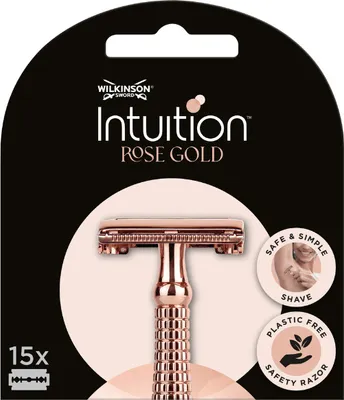 Produktbild von Wilkinson Intuition Double Edge Rose Gold Klingen 15