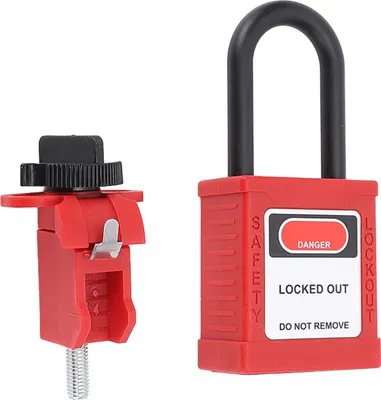 Zdjęcie produktu dla Zestaw kłódek Lockout tag-out Izolowane zabezpieczenie przed zgubieniem z wyłącznikiem automatycznym 2 klucze do wyposażenia zaworów Elektryczne