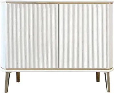 Immagine prodotto di Mobile TV a basso, lussuoso, bianco, supporto TV, soggiorno, design moderno, legno, vetro