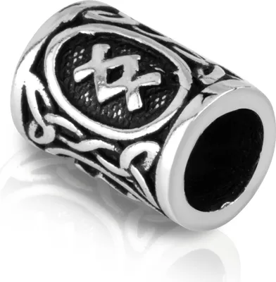 Produktbild von INGWAZ - 925 Sterling Silber Futhark Bartperle Germanisch Keltisch Wikinger 3579