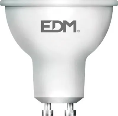 Obrázok produktu pre Edm Dichroic Led lampa Gu10 120º 3200k 7w 550 lumenov biela biela jedna veľkosť