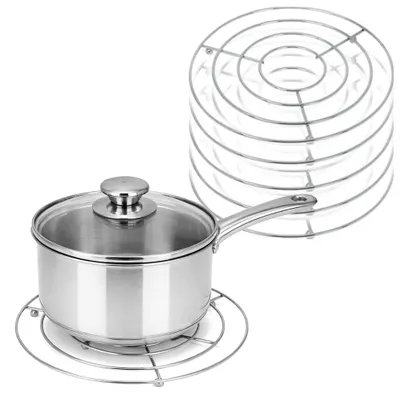 Productafbeelding van com-four® 6 metalen onderzetters - ronde onderzetter - Ø 20 cm