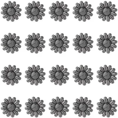 Immagine prodotto di Dettagli in argento antico e metallo - Chiodini decorativi - Ideali per lavori manuali e decorazioni - Confezione da 30 pezzi