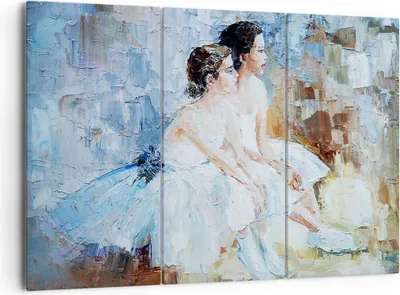 Produktbild von Bild auf Leinwand - Leinwandbild - Balletttänzer tanzen - 165x110cm - Wand Bild - Wanddeko - Leinwanddruck - Bilder - Kunstdruck - Wanddekoration - Leinwand bilder - Wandkunst - CE165x110-3767