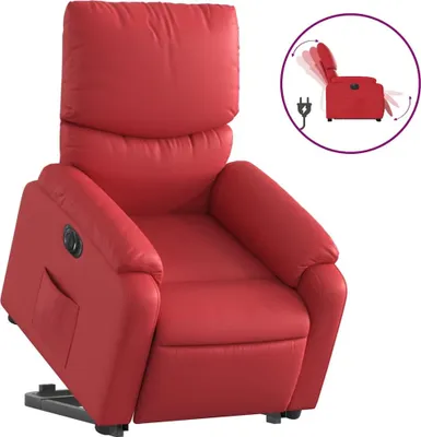 Produktbild von vidaXL Relaxsessel mit Aufstehhilfe Elektrisch Rot Kunstleder