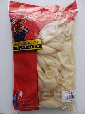 Obrázok produktu pre Balóniky transparentné party dekorácie 100 kusov latex