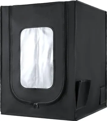 Zdjęcie produktu dla Namiot do drukarek 3D SucceBuy (55 x 65 x 75 cm), pyłoszczelna pokrywa ze stabilną kontrolą temperatury i oświetleniem LED, odpowiednia dla różnych modeli, takich jak Creality, ELEGOO i Anycubic