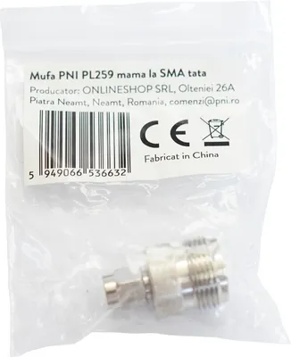 Produktbild von Pni Pl259 F Zu Sma M Stecker Silber  Silber One Size