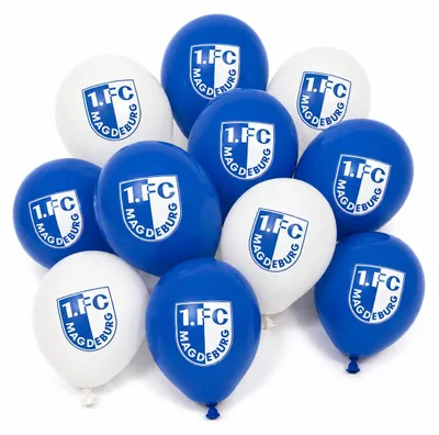 Produktbild von 1. FC Magdeburg Luftballons 10er-Set, KI-generiertes Bild