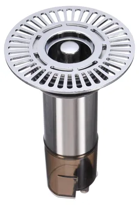 Geruchsstopp-Abfluss, Edelstahl, 11,9 cm, grau