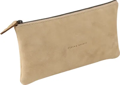 Produktbild von Clairefontaine 8x Schlampermäppchen aus Leder beige 22x11cm - Beige 103513C