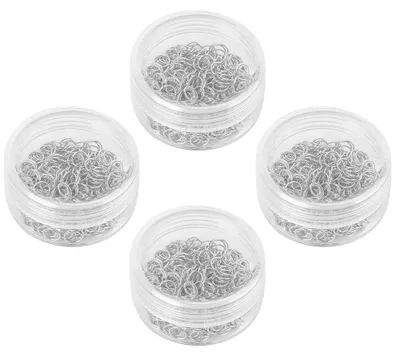 Produktbild von 4Box Metall Biegeringe Offener Ring DIY Schmuckherstellung Set Zubehör 3mm