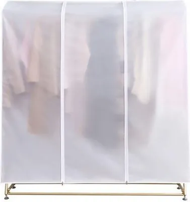 Produktbild von Staubschutzhülle Kleidersack Transparenter Kleiderbügelschutz PEVA Große Kleiderhülle mit Reißverschlus, Größe: 120 * 50 * 150 cm