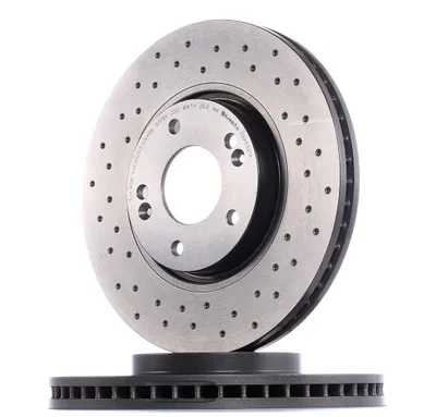 Produktbild von 2x BREMBO Bremsscheibe 09.A532.1X für HYUNDAI ix35 (LM EL ELH) für KIA OPTIMA