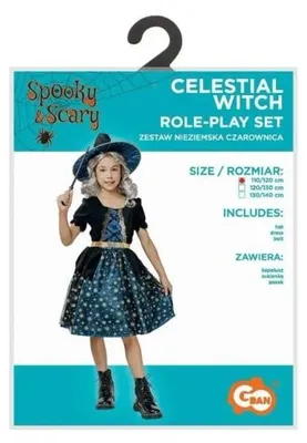 Immagine prodotto di Costume per bambini, "Strega Spaziale", taglia 110/120 - Godan
