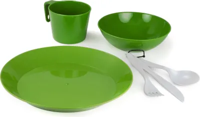 Produktbild von GSI Outdoors Cascadian 1 Personen-Geschirr-Set 6er Set, 213 g, grün; 77313
