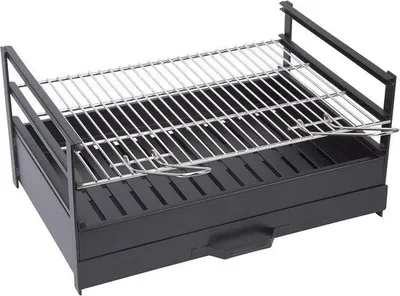 Produktbild von Famanu Grillbox mit Edelstahl-Grillrost 60 x 40 cm - 3 Höhenverstellbar