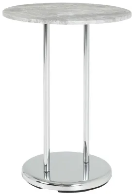 Produktbild von Bijzettafel aus Chrom mit grüner Oberfläche
