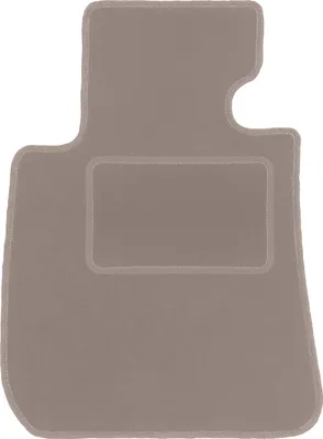 Produktbild von Fahrerfußmatte Velours beige passend für BMW 1 E87 (2004-2011, Schrägheck) – mit Befestigungen – passgenau