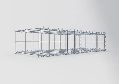 Produktbild von Anbaugabione Typ 2 100 cm x 20 cm x 40 cm (L x H x T), Maschenweite 10 cm x 10 cm, Spirale