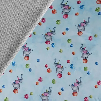 Produktbild von Stoffpaket Kinder 0,5x1,5m Jersey + 0,5x0,7m Bündchen Nähpaket Kinderkleidung