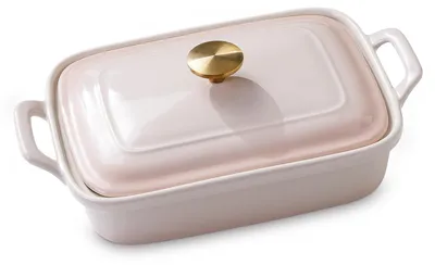 Obrázok produktu pre Keramická pekáč s pokrievkou, obdĺžnikový tvar, vhodná na lasagne, objem 2,5 litra