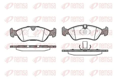 Produktbild von REMSA Bremsbeläge Satz Vorne Bremsklötze für OPEL Astra F CC (T92) 0286.50