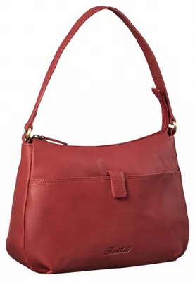 Produktbild von Benthill Handtasche Damen Leder - Damentasche aus Rindsleder - Echt Leder Schultertasche mit Reißverschluss - Vintage Umhängetasche